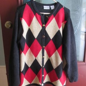 Fashion Bug Harlequin Cardigan